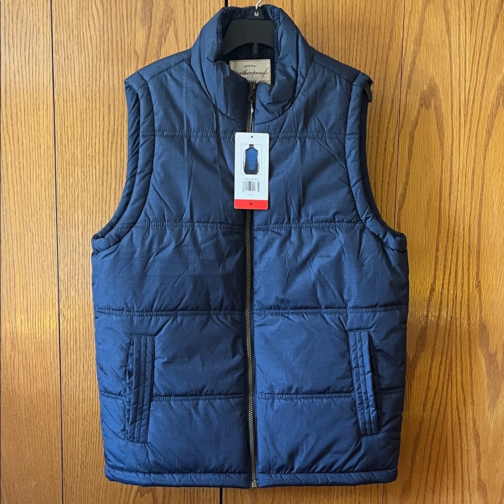 Weatherproof Men's Navy Quilted Puffer Vest